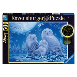 Ravensburger Puzzle Eulen im Mondschein Starline 500 Teile, Puzzleteile
