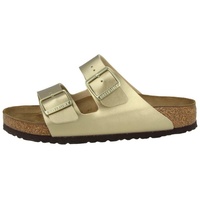 Birkenstock Arizona Birko-Flor normal Damen Pantolette goldfarben 43