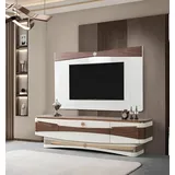 JV Möbel rtv Sideboard TV-Schrank 44 cm x 58 cm x 44 cm Weiß Holz