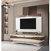 JV Möbel rtv Sideboard TV-Schrank 44 cm x 58 cm x 44 cm Weiß Holz