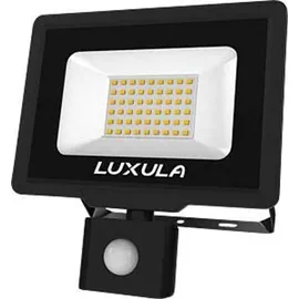 LUXULA Außenstrahler LED 50 W 5000 lm inkl. Bewegungsmelder schwarz IP65