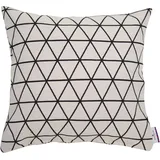 Tom Tailor Kissenbezug Triangle 40 x 40 cm Schwarz/Weiß