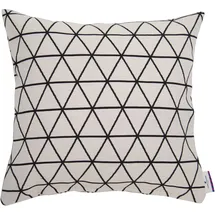 Tom Tailor Kissenbezug Triangle 40 x 40 cm Schwarz/Weiß