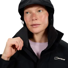 Berghaus Funktionsjacke BERGHAUS "HILLWALKER 2.0 IA JKT AF", Damen, Gr. 3XL, schwarz (schwarz, schwarz), Obermaterial: 100% Polyamid. Futter: 100% Polyester, Jacken Funktionsjacke, mit 2-lagigem GORE-TEX ePE-Material, mit Reißverschlusstaschen
