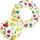 Intex Pineapple Splash 3-Ring Planschbecken 132 x 28 cm inkl. Wasserball und Schwimmring