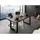 MASSIVMOEBEL24.DE Baumtisch 220 x 77 x 100 cm grau