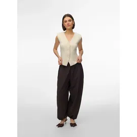 Vero Moda VMSCARLET SL Fitted Top Jersey Beige L
