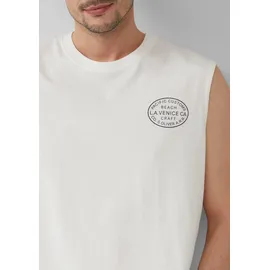 s.Oliver Jersey-Tanktop im Relaxed Fit mit Print - weiß - XL