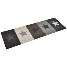 vidaXL Küchenbodenmatte Waschbar Stern 45x150 cm