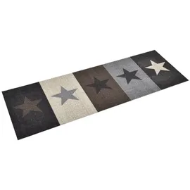 vidaXL Küchenbodenmatte Waschbar Stern 45x150 cm