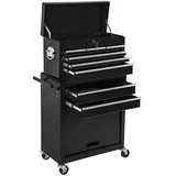 Tectake Werkzeugwagen Stahl 33 cm x 110,00 cm x 69,00 cm schwarz unbestückt