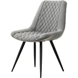 Hti-Living Stuhl Astrid Kunstleder Grau