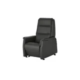 Hukla Fernsehsessel Dean Leder 70 x 107 x 88 cm Schwarz elektrisch