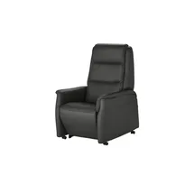 Hukla Fernsehsessel Dean Leder 70 x 107 x 88 cm Schwarz elektrisch