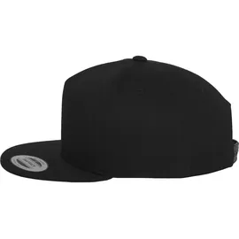 Flexfit Classic 5 Panel Snapback Cap schwarz Einheitsgröße