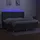 vidaXL Boxspringbett mit Matratze & LED Dunkelgrau 200x200 cm Stoff