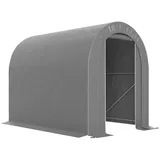 ComfortXL Fahrradgarage, Grau, Metall, 159x190x239 cm, Aufbewahrung & Schutzhüllen, Fahrradgaragen
