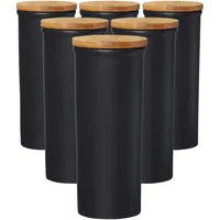 Ritzenhoff & Breker Jasper Vorratsdose 1,6 l schwarz 6er