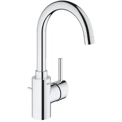 Grohe Concetto 1-Loch-Einhand-Waschtischbatterie Chrom, L-Size, Bogenauslauf 32629002