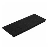 vidaXL Stufenmatten Selbstklebend 30 Stk. Schwarz 65x24,5x3,5 cm