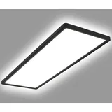 LEDKIA - LED-Deckenleuchte 24W Rechteckig cct 580x200 mm Doppelseitig SwitchCCT Schwarz, Wählbar (Warm-Neutral-Kalt),