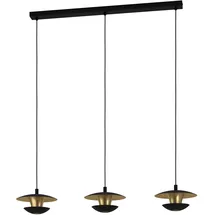 EGLO Nuvano 3-flg. dimmbar 60 cm rund Schwarz/Gold