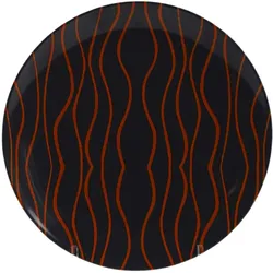 GIMEX GreyLine "grau-orange - Desserteller 21cm - bruchfestes Melamin Campinggeschirr