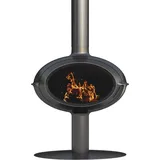 Invicta P648114, Freistehende Feuerstelle, Geschlossen, Brennholz, Anthrazit, Drinnen, Senkrecht - Grau