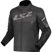 LS2 Apex Textiljacke Schwarz/Grau XL