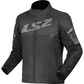 LS2 Apex Textiljacke Schwarz/Grau XL