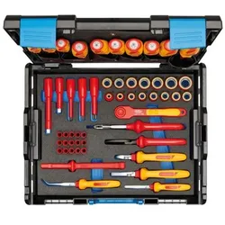 VDE-Werkzeugkoffer HYBRID 53-teilig, für Elektriker, VDE-isoliert, 1100-1094