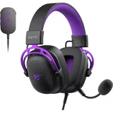Havit H2002C+U Gaming Headset, Schwarz und Lila - Schwarz/Violett