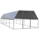 vidaXL Outdoor-Hühnerkäfig 3x10x2 m Verzinkter Stahl