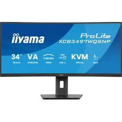 iiyama Prolite XCB3497WQSNP 34" 21:9 UltraWide QHD Curved Display schwarz
