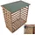 zooprinz Kaminholzregal 121,5 x 65 x 124 cm Braun
