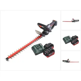Metabo HS 18 LTX 65 Akku Heckenschere 18 V 63 cm + 2x Akku 5,5 Ah + Ladegerät