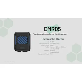 Nitecore Mückenabwehr EMR05 ca. 5 Meter Schutzzone