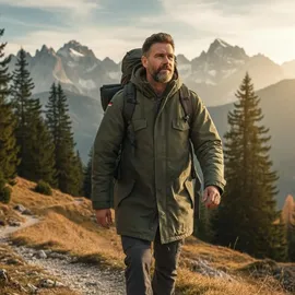 Brandit Textil Parka Flag olive L