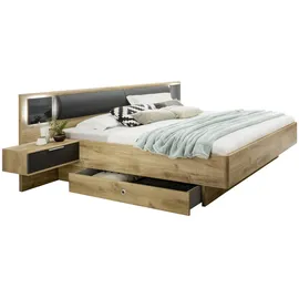 Z2 Bettanlage in Grau/Eichefarben ca. 180x200cm