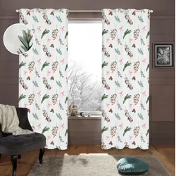 Gardine MY HOME "Joy" Gr. 1, rot, B:135cm H:145cm, Polyester, Gardinen
