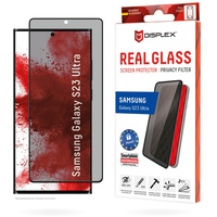 Displex Real Glass für Samsung Galaxy23 Ultra,hartes Panzerglas (10H), ökologischer Montagerahmen, Kratzer-resistentes Tempered Glass, High-Tech Anti-Fingerprint-Beschichtung,Case Friendly