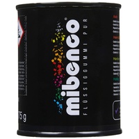 mibenco 72819005 Flüssiggummi Pur, 175 g, Schwarz Glänzend - Schutz und Isolation zum Tauchen und Pinseln