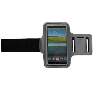 Fitness Sportarmband kompatibel für Apple iPod Touch 3G 4G 5G 6G Armband Handy Oberarm Halter für Fitness, Joggen, Laufen Hülle Tasche Blank Klein Grau
