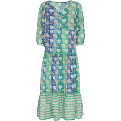 Baumwoll-Kleid, Druck mint, 42