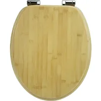 Sanfino Bambus WC Sitz Brown Toilettendeckel mit Absenkautomatik aus