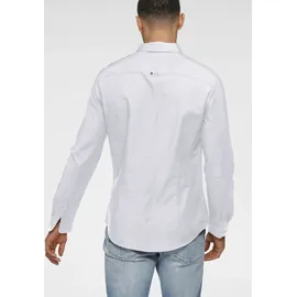 Tommy Hilfiger Slim Stretch Oxford Langarmhemd White 2XL