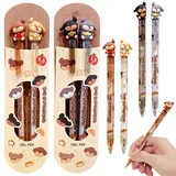 CEJAS 4 Teile/Satz Kawaii Cartoon Welpe Stift,Freundschaft Stift, Paar Stift, Geschenk Schreibwaren Nette Schreibgriffe Pens Nizza Büro Schulbedarf