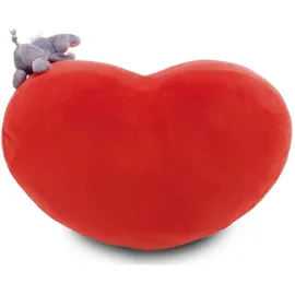 NICI Kissen Love Elefant 42 x 27 cm Rot