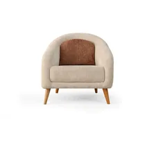 JVmoebel Lounge-Sessel 86 x 78 x 77 cm Beige