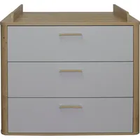 Mäusbacher Wickelkommode Lilly Holzoptik Grau